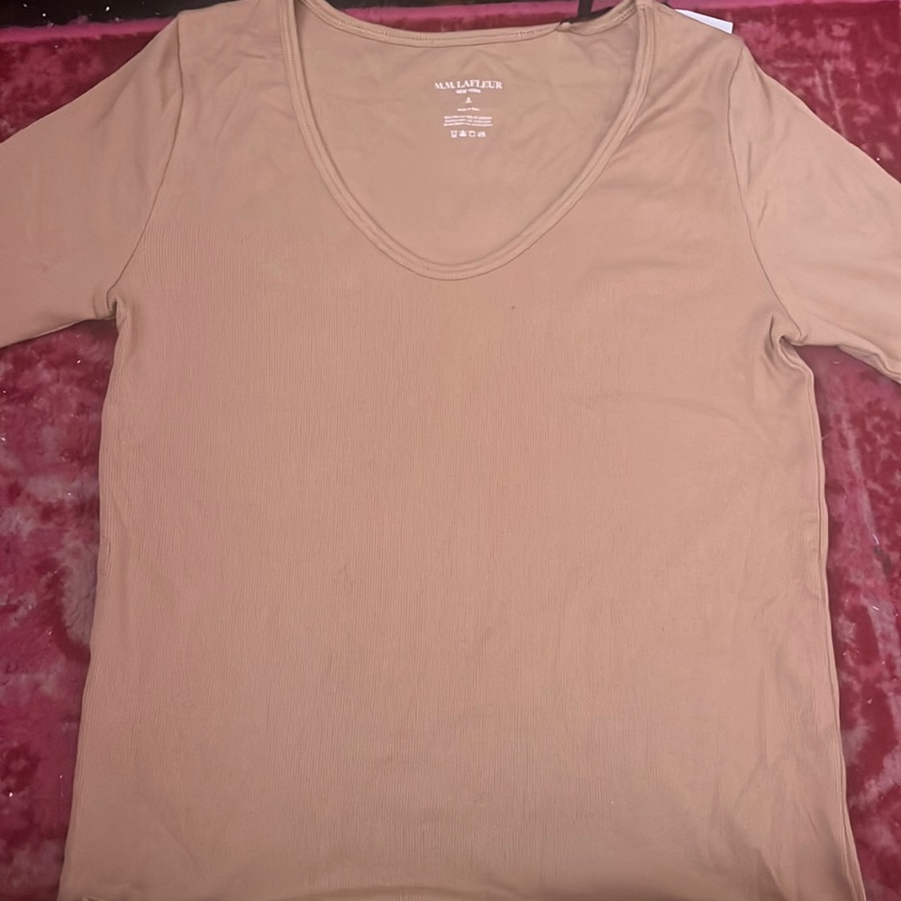 M.M La fleur long sleeved “Marcia T-Shirt Ribbed Pima Cotton”